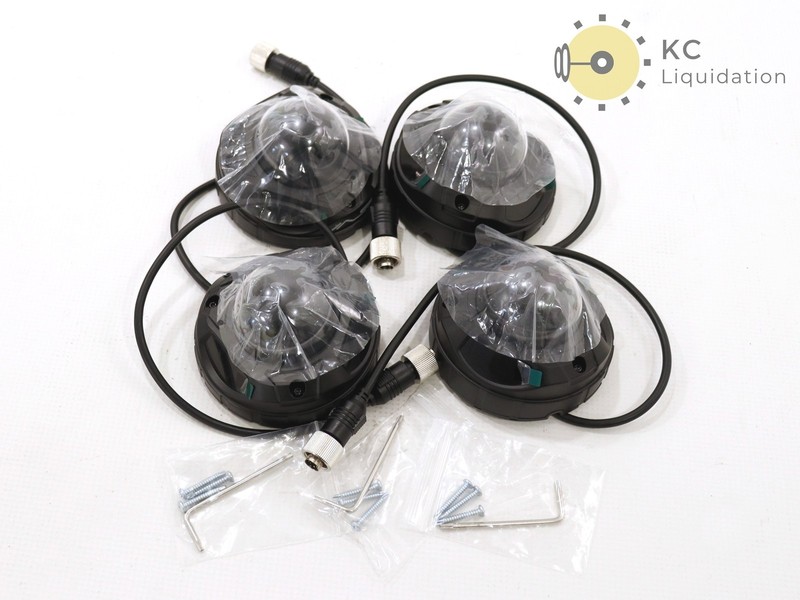 4x Lot Safety Vision 39-2.1IR-AHD 12V 2.1mm Dome Security Cameras (Black)