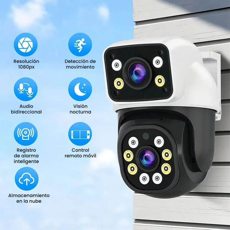 8MP 4K Dual Lens PTZ WiFi Camera Outdoor Night Vision Auto Tracking Security Cam gallery