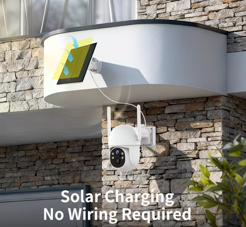 Security Surveillance Cameras, High-Quality Solar Panel Charging, Large-Capacity gallery