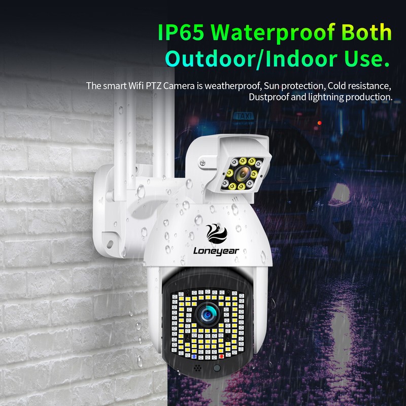 Wireless1080P FHD WIFI IP Camera Outdoor Dual Lens CCTV PTZ Home Security Camera gallery