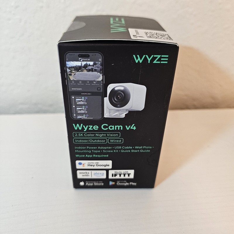 Wyze Cam v4 2.5K Wired Color Night Vision Indoor/Outdoor Camera gallery