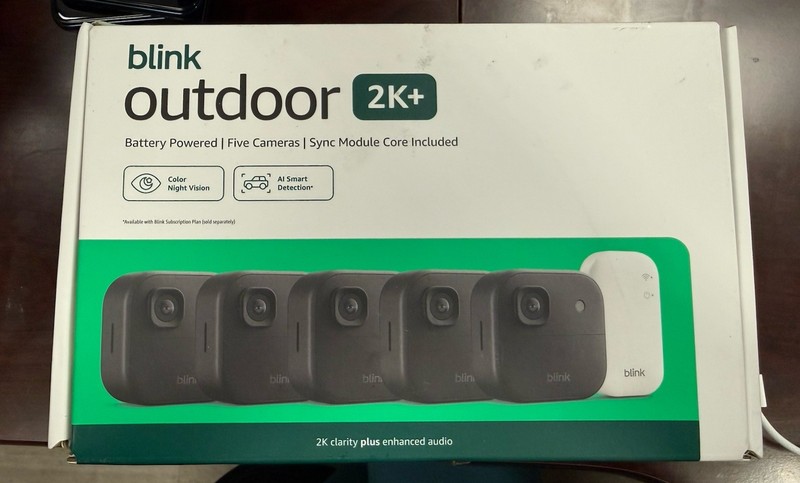Blink Outdoor 2K+ (newest model) Wireless Smart Security 5 Camera system New!!!