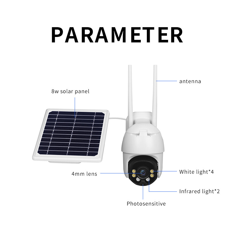 4G LTE Mobile Home Security Camera Battery Power Pan Tilt PT & Solar Panel CAM gallery