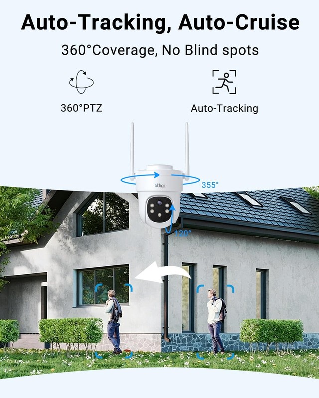 AOV Security Camera Wireless Outdoor with 6W Solar Panel,24/7 Recording Camer... gallery