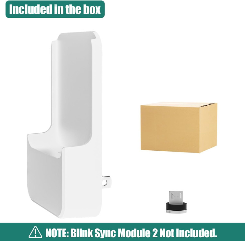 Outlet Wall Mount for Blink Sync Module 2, 2-In-1 Charging Station(Mount & Charg gallery