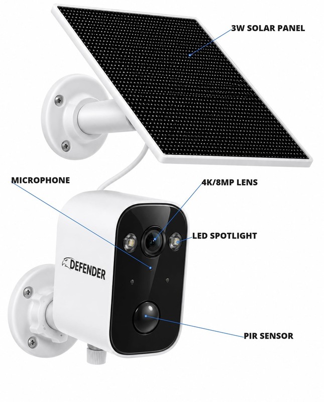 AI 4K Solar Powered Everwatch Battery Wireless Security Camera, AI Detection,... gallery