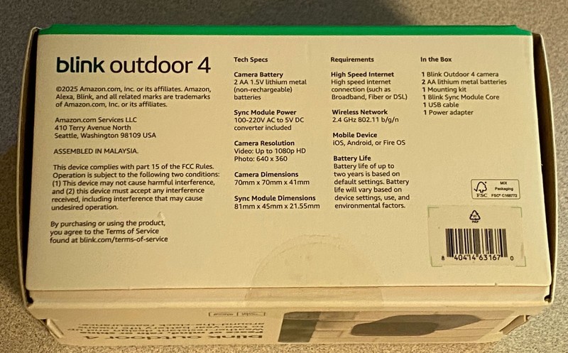 Blink Outdoor 4 One Camera System w/Sync Module New B0DHLSZXQD 840414631670 gallery