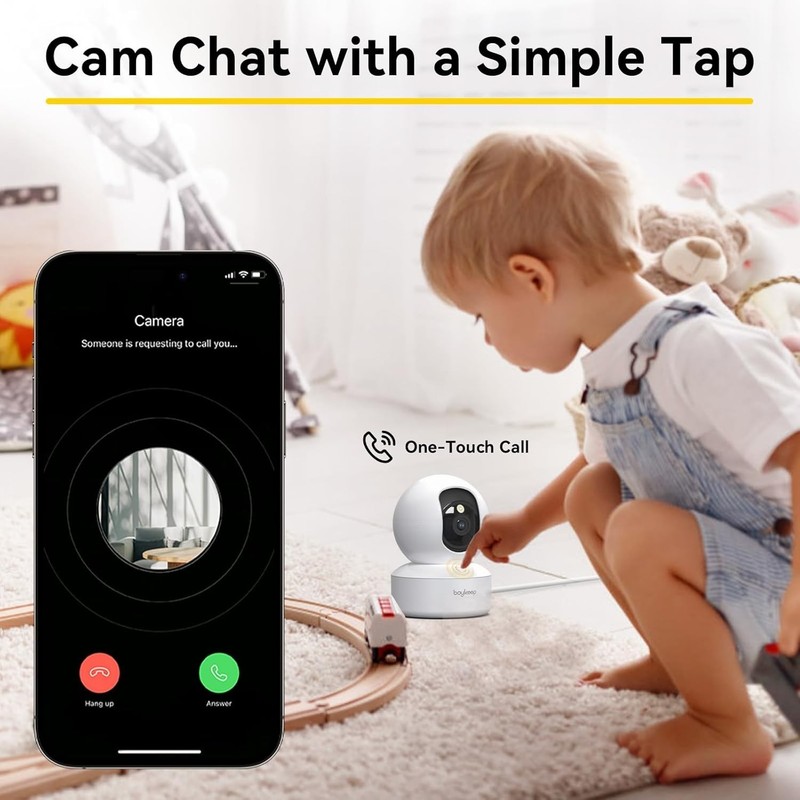 boykeep Wireless 5G WiFi Security Camera 2K Smart Indoor Night Vision Wired Cam gallery