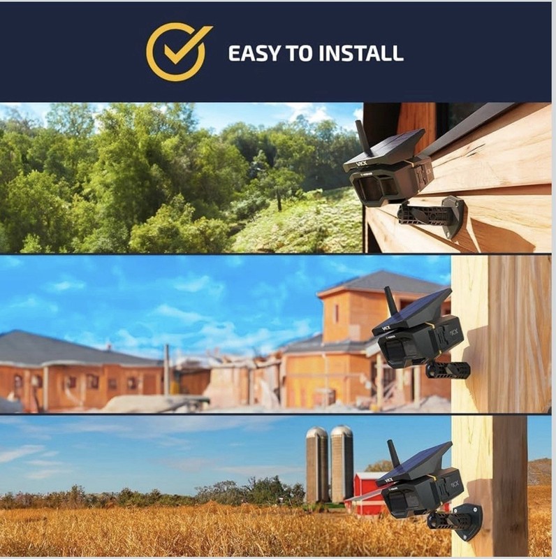 Vosker VKX 4G LTE Solar Security Camera 2 Pack No WiFi Outdoor Surveillance NIB gallery