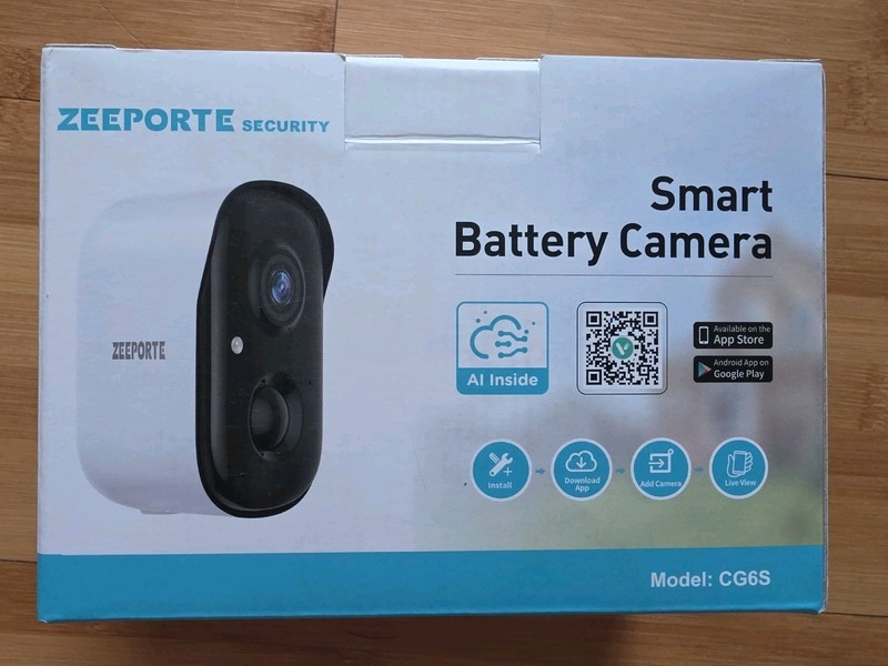 Zeeporte Smart Battery Surveillance Security Camera CG6S