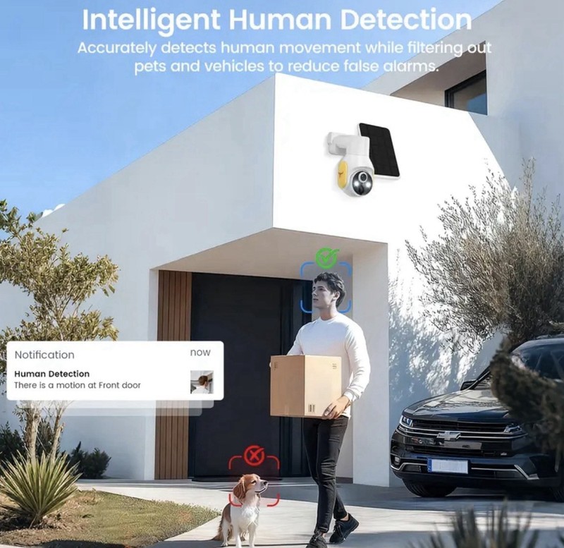 Solar Powered Security 1440P HD 4G Outdoor , AI Body Detection gallery