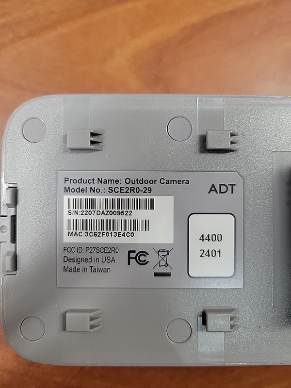 BLUE BY ADT SCE2R0-29 Gray Security Camera gallery