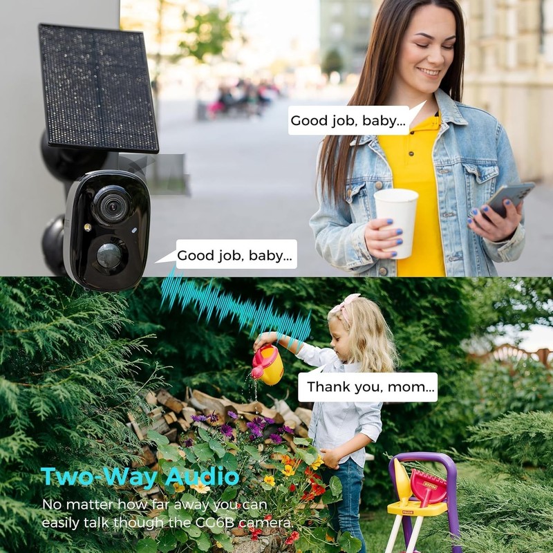 Vicohome G6B Best 2K Solar Security Camera Wireless Outdoor System, No NVR Ne... gallery