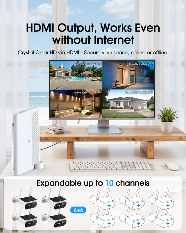 Wireless Solar Security Camera - 2K HD, No Subscription, Smart Detection gallery