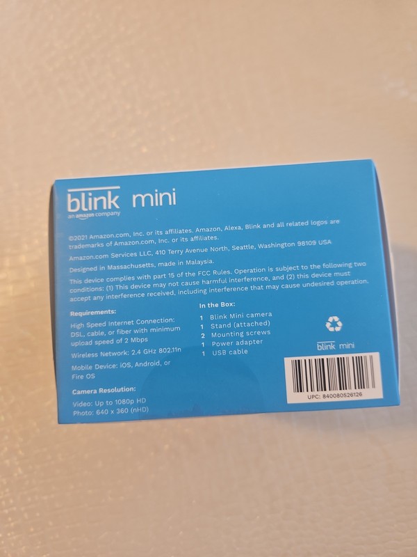 Blink Mini Indoor Plug-In Live HD Smart Security Camera (New in Box) gallery