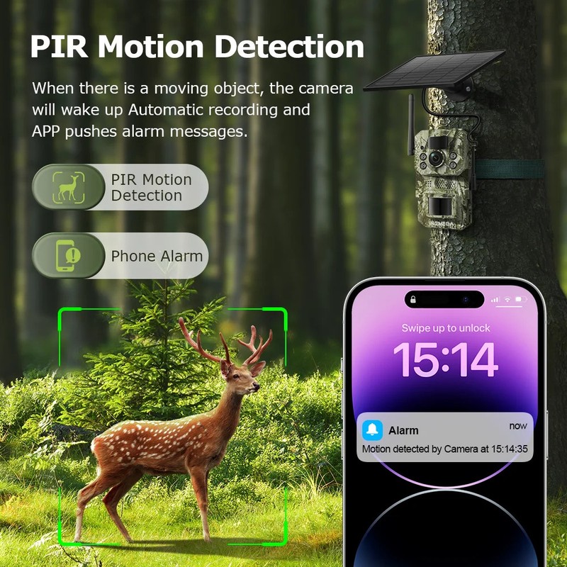 Hunting Trail Camera 5MP Night Vision Wildlife Camera Motion Activated Outdoor gallery