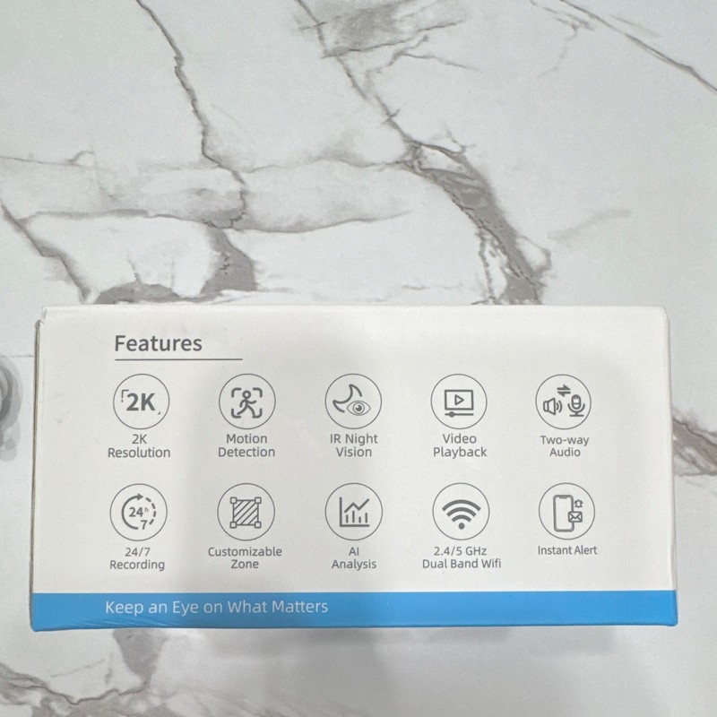2K Indoor WiFi IP Security Camera 2-Pack 2.4/5GHz Night Vision Two-Way gallery