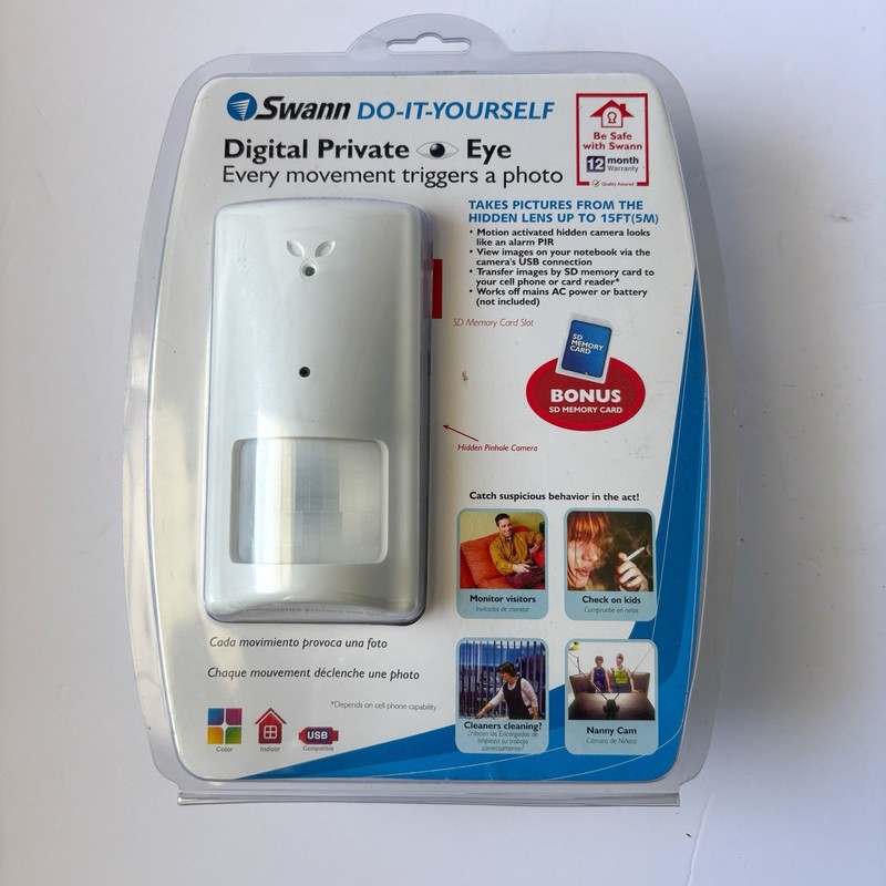 Swann White Do It Yourself Digital Private Eye Security Camera SW211-DPE