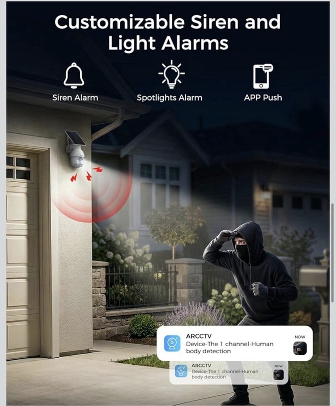 Cameras for Home Security, 4MP Solar Security Cameras Wireless Outdoor gallery