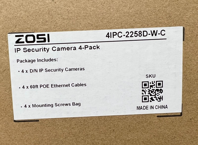 ZOSI ZG2258D ZG2258A 4K 8MP PoE Wired IP Security Camera, Only Work with Same gallery