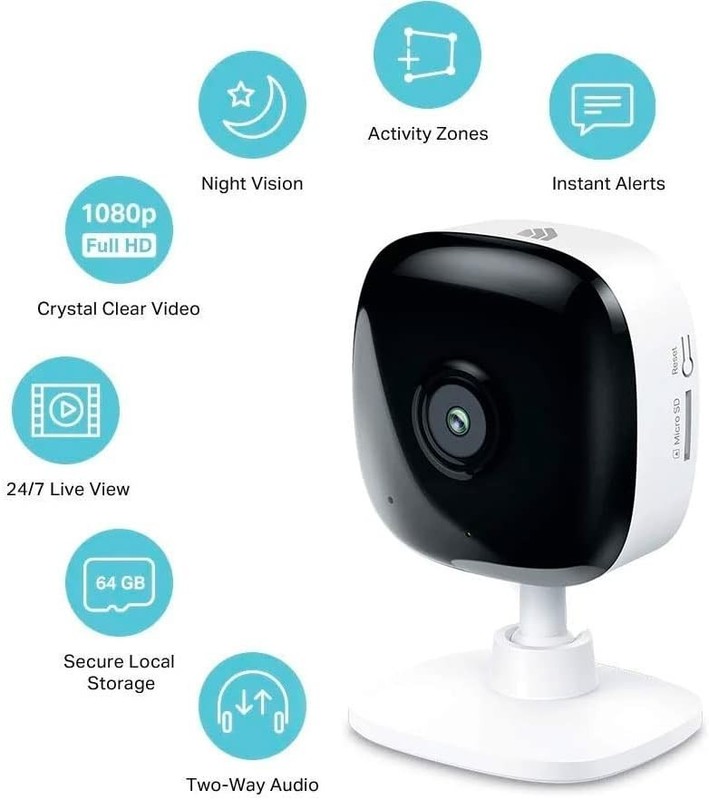 Kasa EC60 Smart Security Camera Two-Way Audio 1080p HD Indoor for Baby Monitor gallery