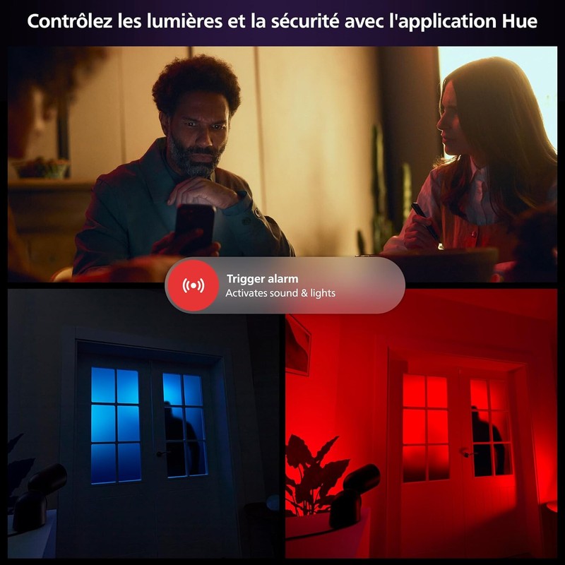 Philips Hue Secure Smart Video Surveillance Camera for Outdoor or Indoor, Wired gallery