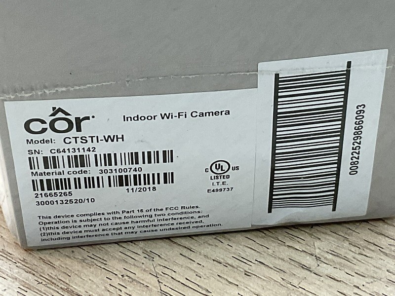 COR HD Smart INDOOR Security Camera/MODEL CTSI-WH/GAR536 gallery