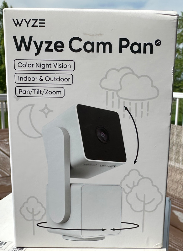 BRAND NEW. Wyze Cam Pan V3 1080p Indoor/Outdoor Wi-Fi Pan Tilt Zoom Smart Camera
