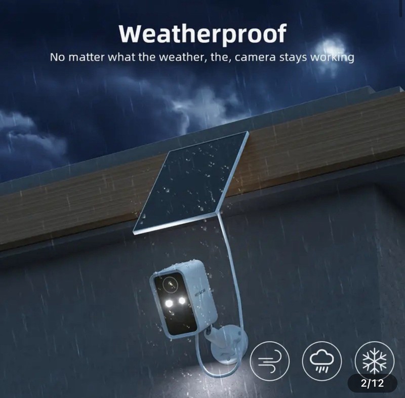 Solar Battery Powered Wifi Security Camera System Solar Wireless Outdoor Camera gallery