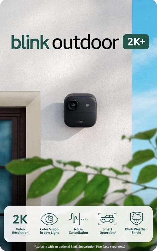 2023 Blink Outdoor 4 (4th Gen) 2 Camera - Black (B0B1N6B8QT) gallery
