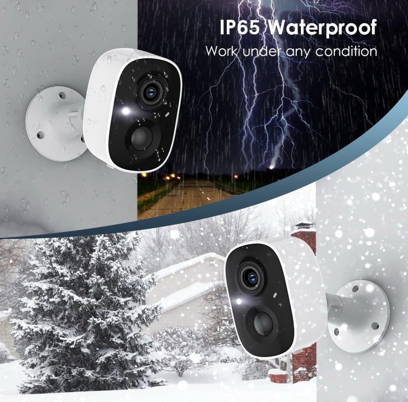GMK Security Cameras Wireless Outdoor, 2K Color Night Vision AI Motion... gallery