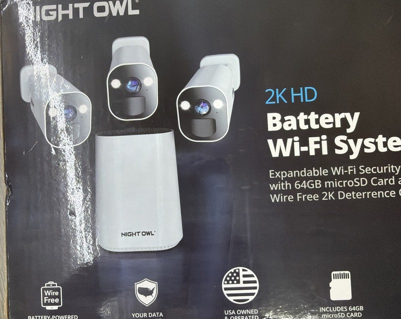Night Owl 2k HD FWR8-64GB-B43L Wi-Fi Security Hub with 64GB microSD Card New