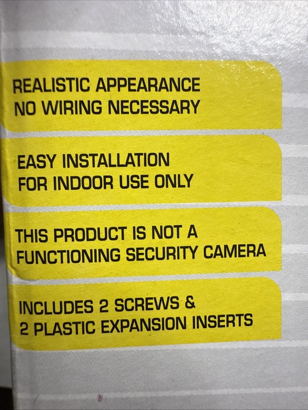 2 Fake Security Cameras New In Box Battery Operated Mounting Hardware Included gallery