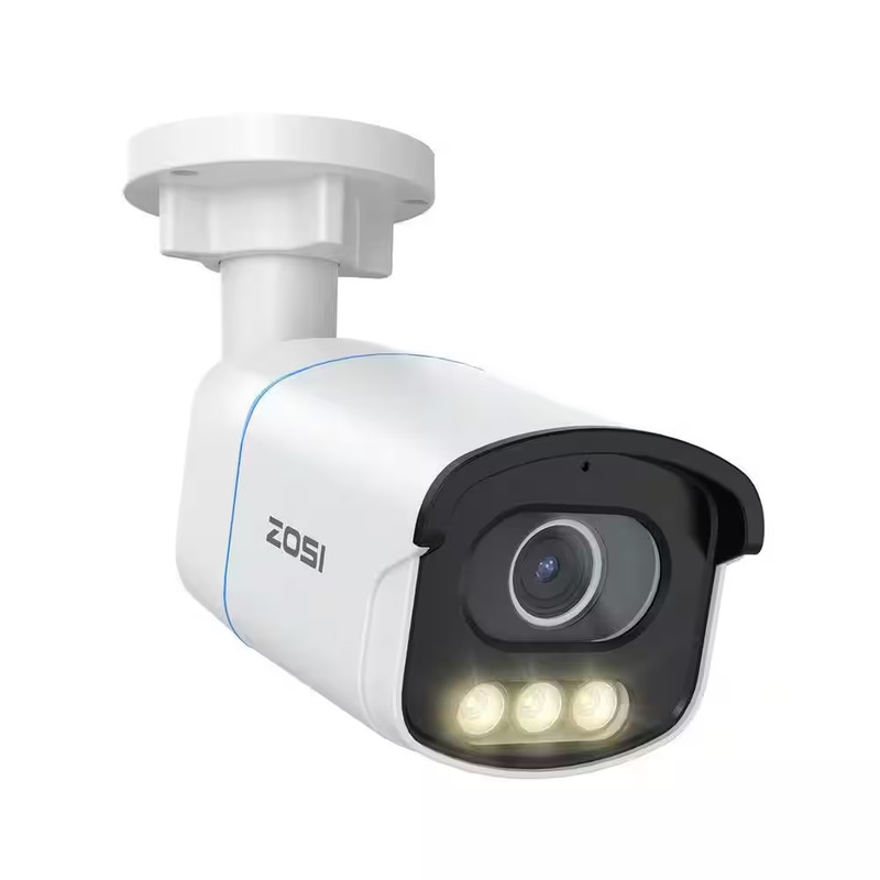 Wired C186 5MP 3K POE Outdoor Home Security Camera, Aurora Lux Color Night Visio