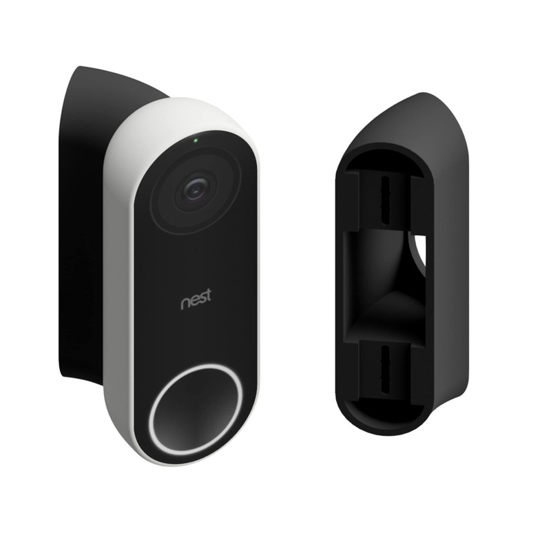 45° Corner Mount Wedge Compatible with Google Nest Hello Video Doorbell 1st G…