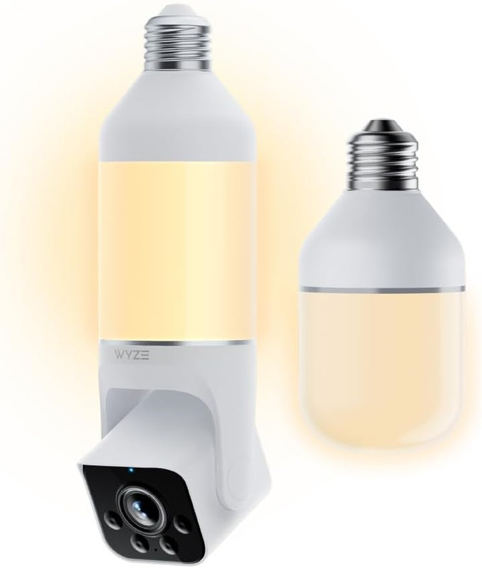 Bundle of Bulb Cam Security Camera and Accessory, 2K HD Security Cameras Wirele gallery