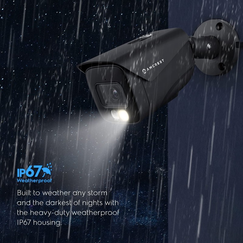 Amcrest UltraHD 4K (8MP) IP PoE AI Camera FOV 129° 49ft Color Nightvision gallery