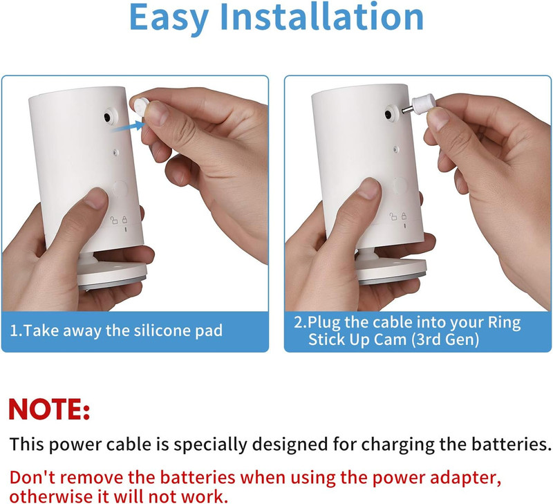 Power Adapter for Stick up Cam Battery(3Rd Gen), with 30Ft/9M Weatherproof Outdo gallery