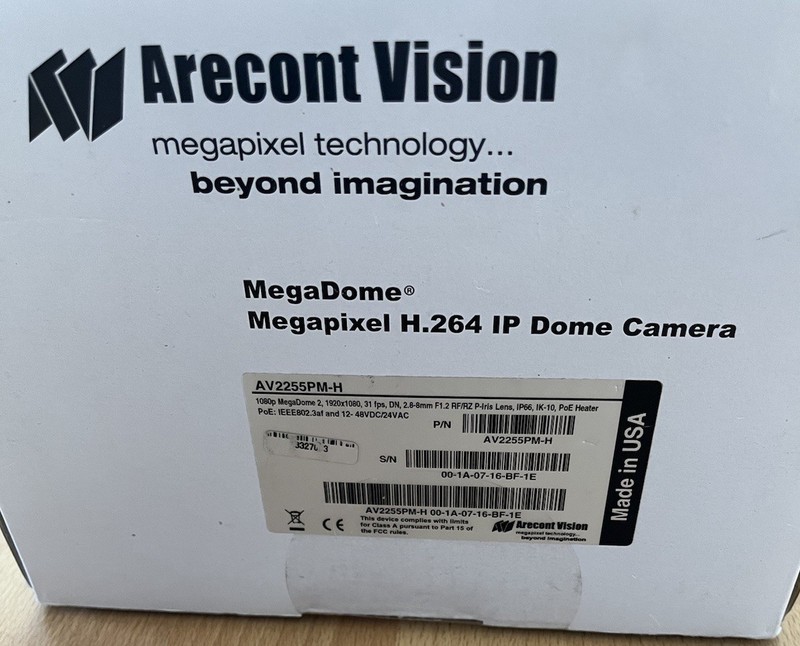 Arecont Vision MegaDome 2 (AV2255PM-H) 1080p Megapixel IP Dome Camera *New* gallery