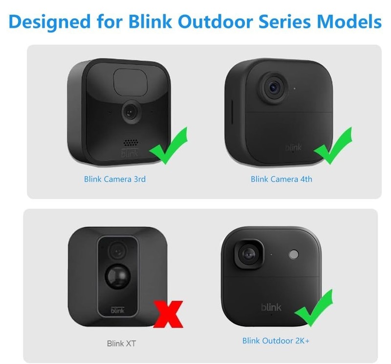 8 Pack Blink Outdoor Camera Mount with Outlet Wall Mount, Black gallery