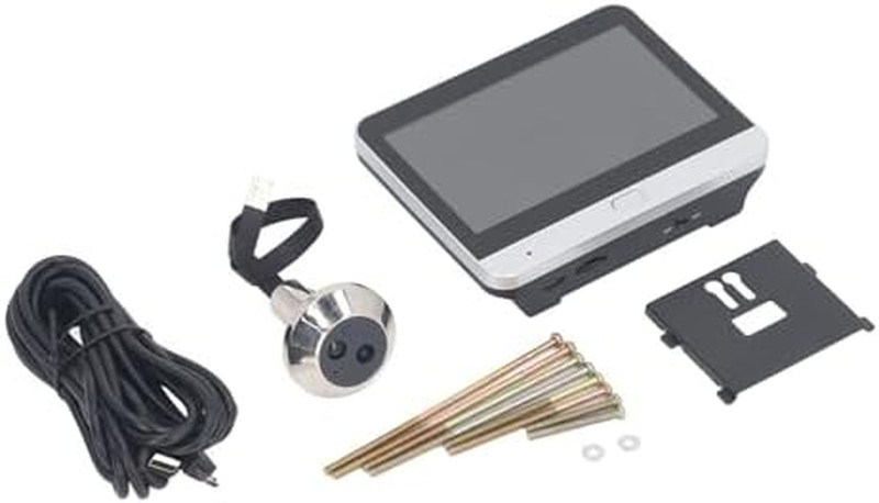 1080P Video Door Viewer, 120° Peephole Camera with 4.3 Inch Color Monitor, Two W gallery