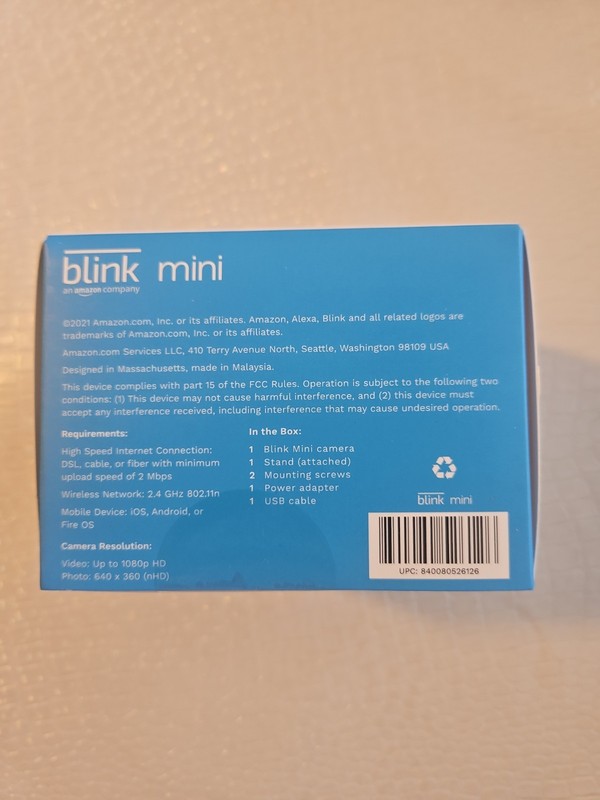 Blink Mini Indoor Plug-In Live HD Smart Security Camera (New in Box) gallery
