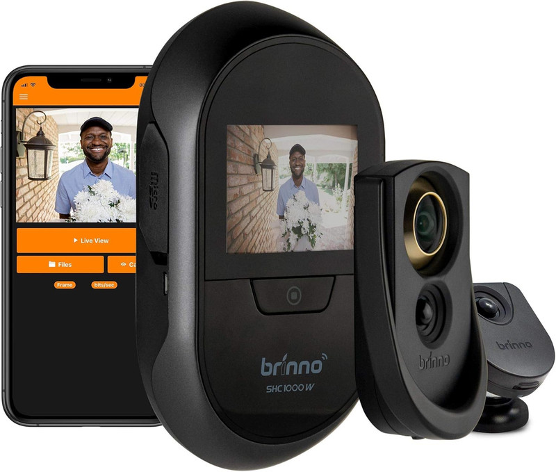 Duo Front Door Peephole Camera SHC1000W - Smart Home Security System with Mobile gallery