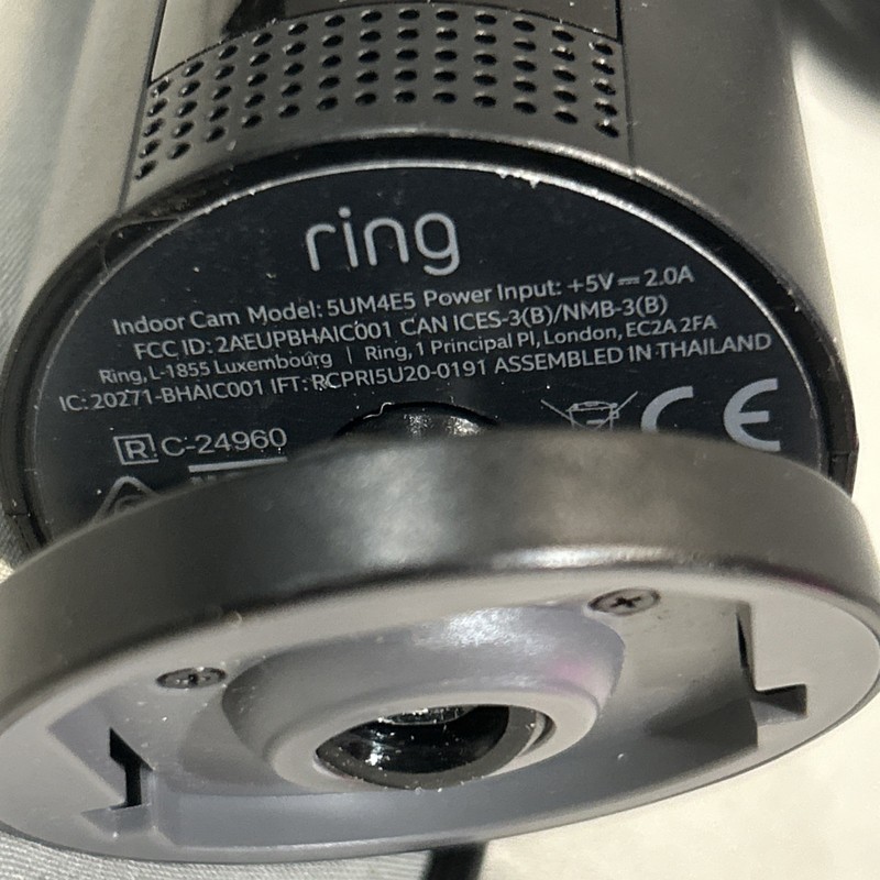 Ring Indoor Cam (1st Gen) Set Of 2 HD Security Camera 5UM4E5 Black gallery