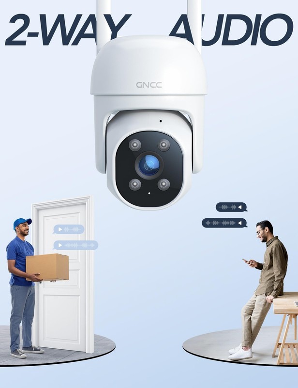 2.4GHz Outdoor Security Camera, 1080P Cameras for Home Security with Motion D... gallery