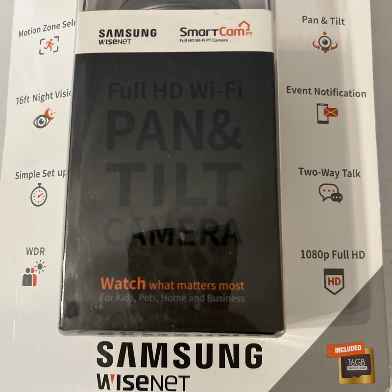 Samsung SmartCam PT Pan Tilt SNH-V6410PN Full HD Camera, NEW gallery