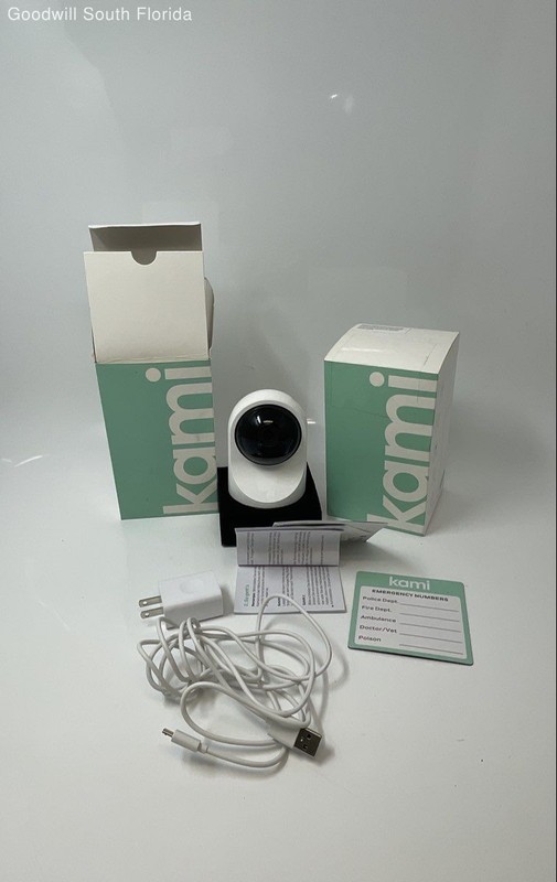 Kami YYS.3218 Indoor Night Vision Wi-Fi Security Cameras 2 Units Not Tested