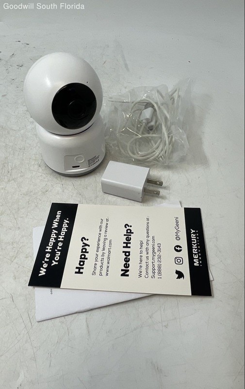 Merkury Smart WI-FI Auto Follow Security & Surveillance Camera Not Tested gallery