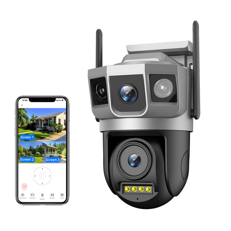 4K Wireless Security Camera System Outdoor Home Dual Lens Wifi Night Vision Cam gallery
