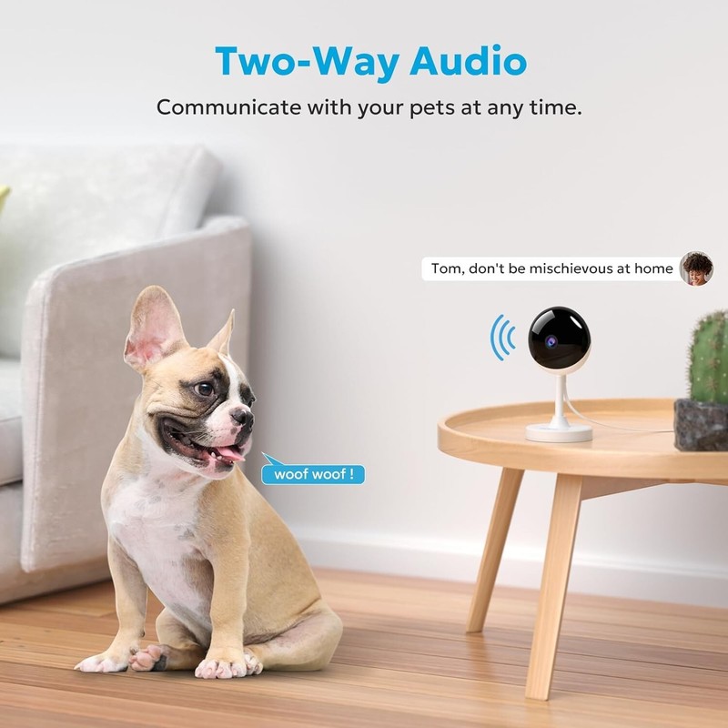 Crystal-Clear 2K Home Security Camera with Alexa Integration - Night Vision &... gallery